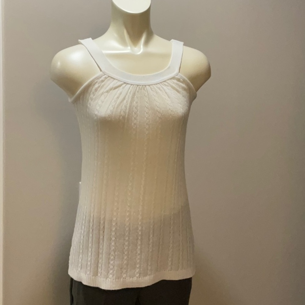 Hera Collection White Tank Top with Classic Design